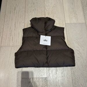 Alo Brown Puffer Vest